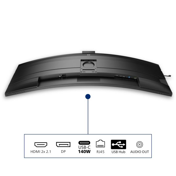Philips 5000 series 49B2U5900CH/00 computer monitor 124 cm (48.8") 5120 x 1440 Pixels Dual QHD LCD Zwart (49B2U5900CH/00)