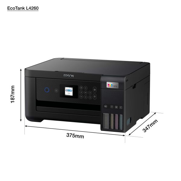 Epson EcoTank L4260 Inkjet A4 5760 x 1440 DPI 33 ppm Wifi (C11CJ63409)