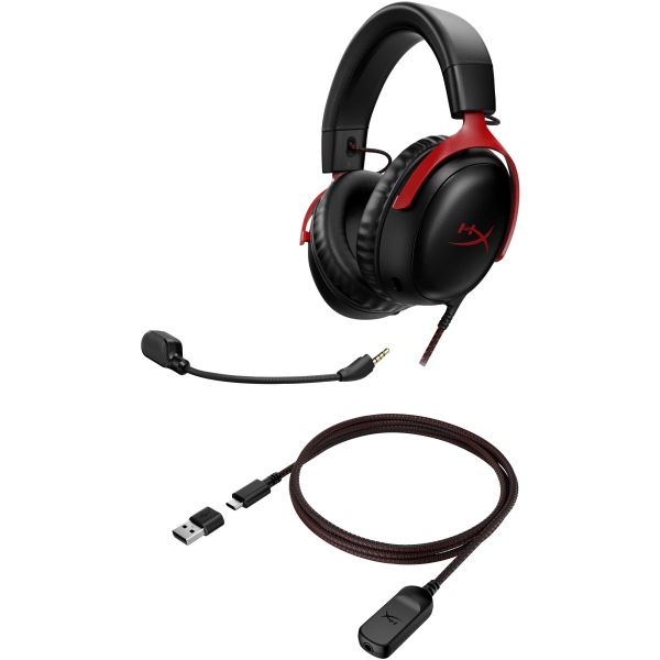 HyperX Cloud III - Gamingheadset (zwart/rood) (727A9AA)