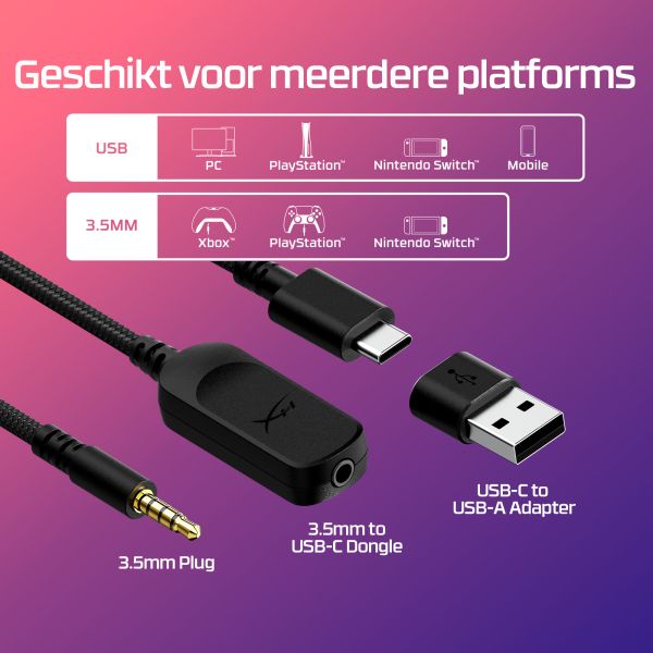 HyperX Cloud III - Gamingheadset (zwart/rood) (727A9AA)