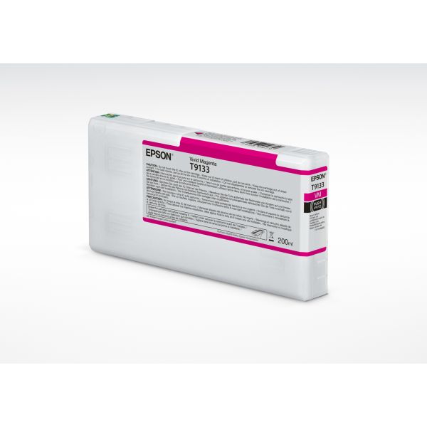 Epson T9133 Vivid Magenta Ink Cartridge (200ml) (C13T913300) Epson T9133 Vivid Magenta Ink Cartridge (200ml) (C13T913300)
