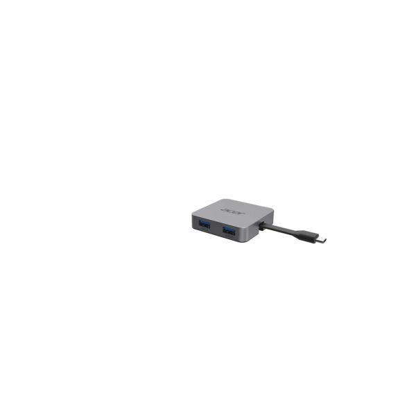 Acer 4-in-1 Type-C Dongle Bedraad USB 3.2 Gen 1 (3.1 Gen 1) Type-C Zilver (HP.DSCAB.014)
