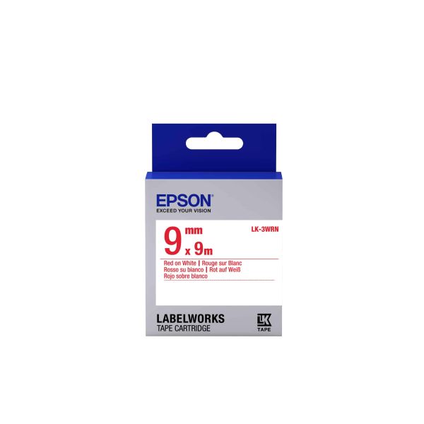 Epson Standard Tape- LK-3WRN Std Red/Wht 9/9 (C53S653008) Epson Standard Tape- LK-3WRN Std Red/Wht 9/9 (C53S653008)