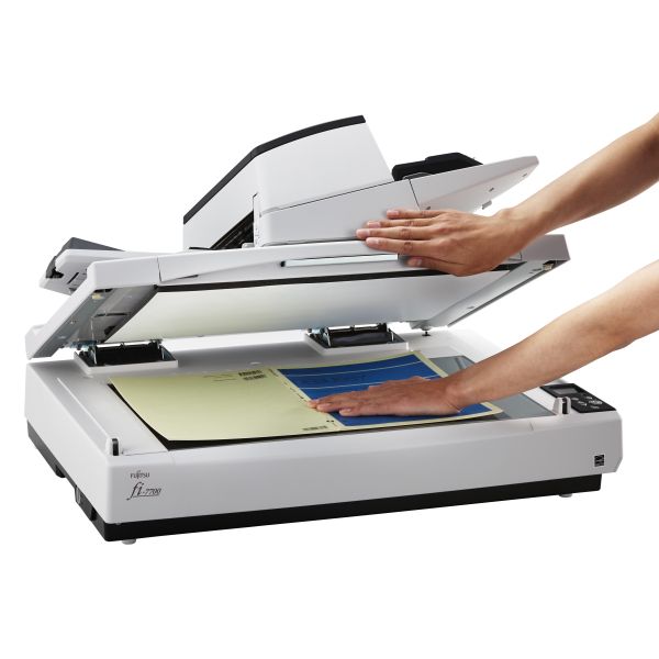 Fujitsu fi-7700S Flatbed-/ADF-scanner 600 x 600 DPI A3 Zwart, Wit (PA03740-B301)