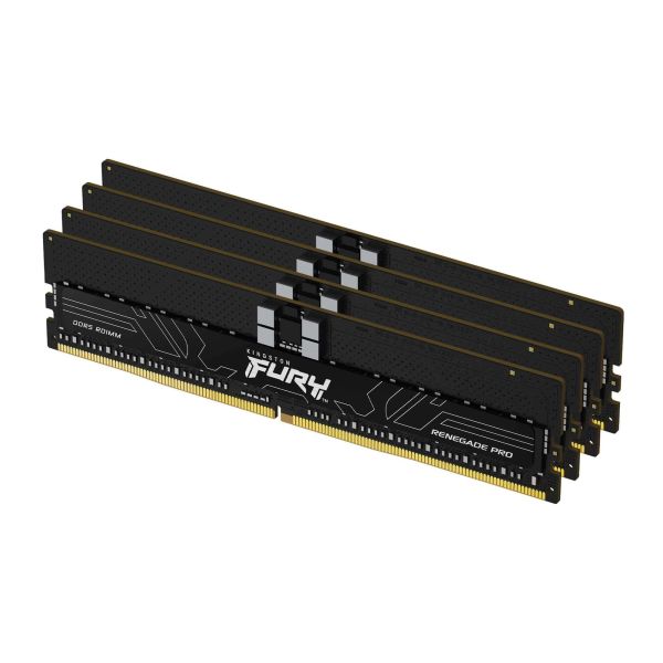 Kingston Technology FURY 128GB 6000MT/s DDR5 ECC Reg CL32 DIMM (set van 4) Renegade Pro EXPO (KF560R32RBEK4-128)