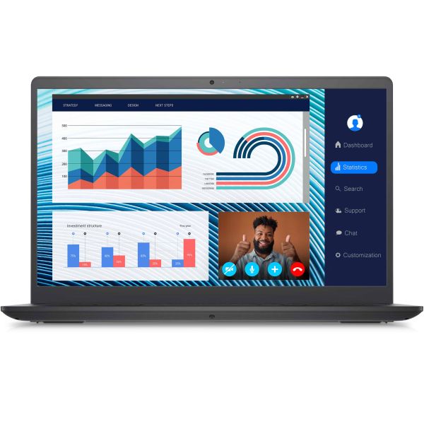 DELL Vostro 3420 Laptop 35,6 cm (14") Full HD Intel® Core™ i5 i5-1135G7 8 GB DDR4-SDRAM 512 GB SSD NVIDIA GeForce MX350 Wi-Fi 5 (802.11ac) Windows 11 Pro Zwart (2JTWV)