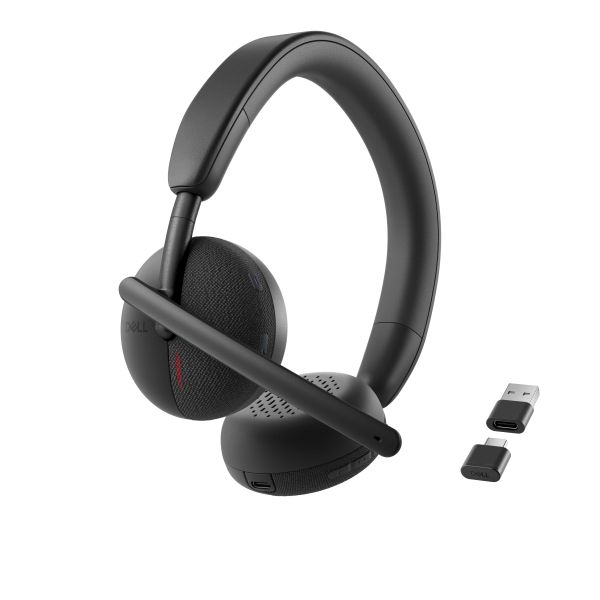 DELL WL3024 Headset Bedraad en draadloos Hoofdband Oproepen/muziek USB Type-C Bluetooth Zwart (WL3024-DWW)