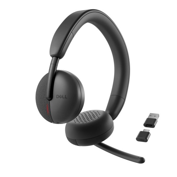 DELL WL3024 Headset Bedraad en draadloos Hoofdband Oproepen/muziek USB Type-C Bluetooth Zwart (WL3024-DWW)