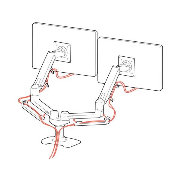 Ergotron LX Series 45-245-026 flat panel bureau steun 68,6 cm (27") Zilver (45-245-026)