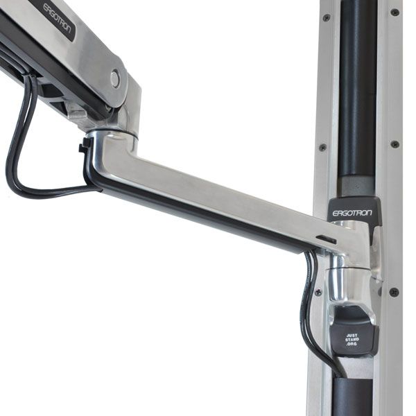 Ergotron LX Sit-Stand Wall Mount LCD Arm 106,7 cm (42") Roestvrijstaal Muur (45-353-026)