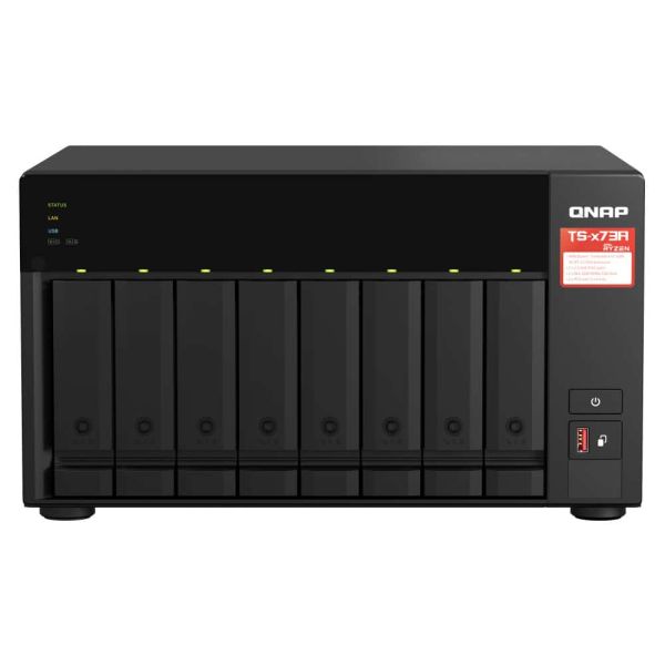 QNAP TS-873A NAS Tower Ethernet LAN Zwart V1500B (TSH1277AXURPR516G)