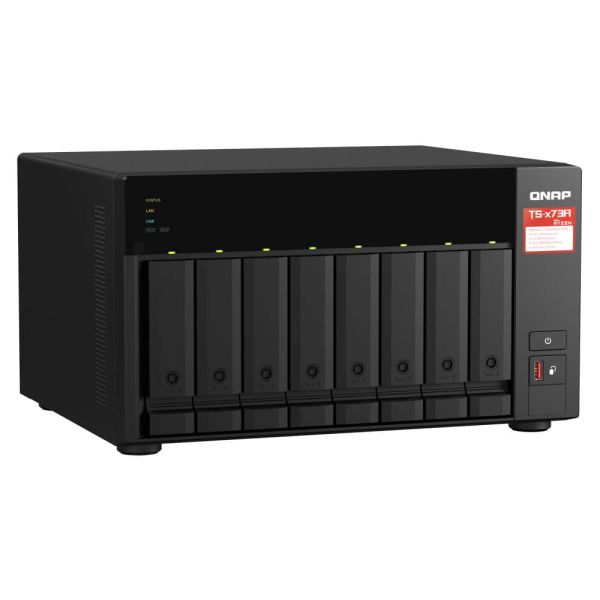 QNAP TS-873A NAS Tower Ethernet LAN Zwart V1500B (TSH1277AXURPR516G)