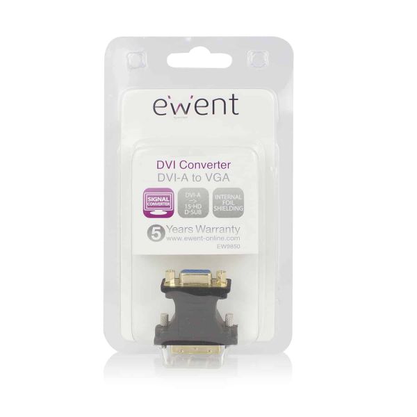 Ewent EW9850 tussenstuk voor kabels DVI-A VGA Blauw (EW9850)
