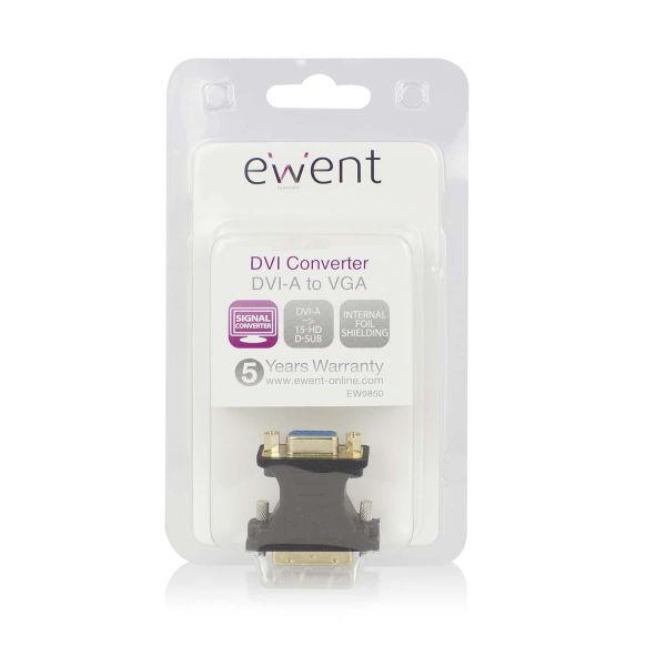 Ewent EW9850 tussenstuk voor kabels DVI-A VGA Blauw (EW9850)