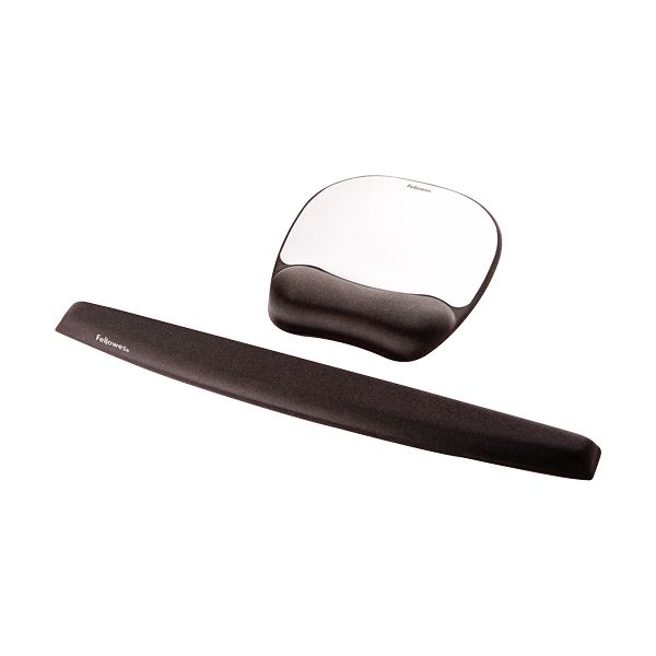 Fellowes Memoryfoam muismat/polssteun zwart-grijs (9175801)