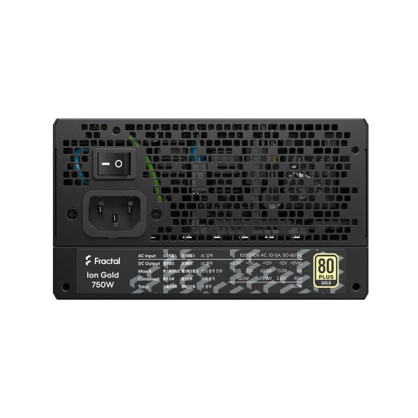 Fractal Design Ion+ 750W Gold power supply unit 24-pin ATX ATX Zwart (FD-P-IA2G-750-EU)