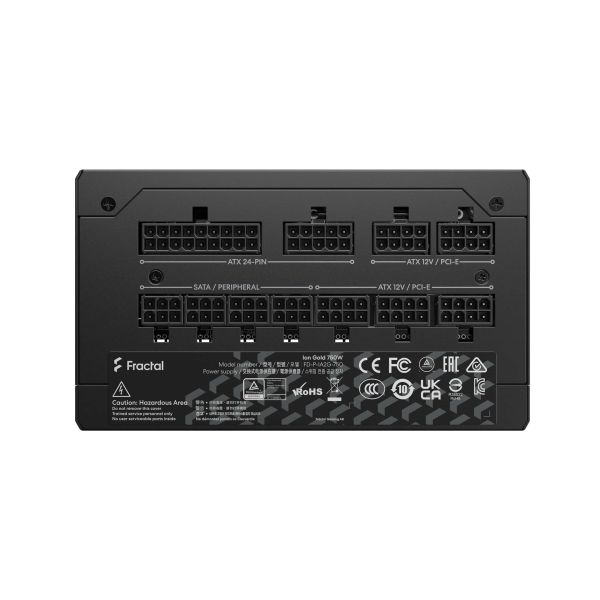 Fractal Design Ion+ 750W Gold power supply unit 24-pin ATX ATX Zwart (FD-P-IA2G-750-EU)