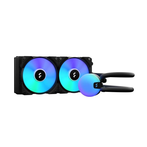 Fractal Design Lumen S24 v2 RGB Processor Alles-in-één vloeistofkoeler 12 cm Zwart 1 stuk(s) (FD-W-L1-S2412)