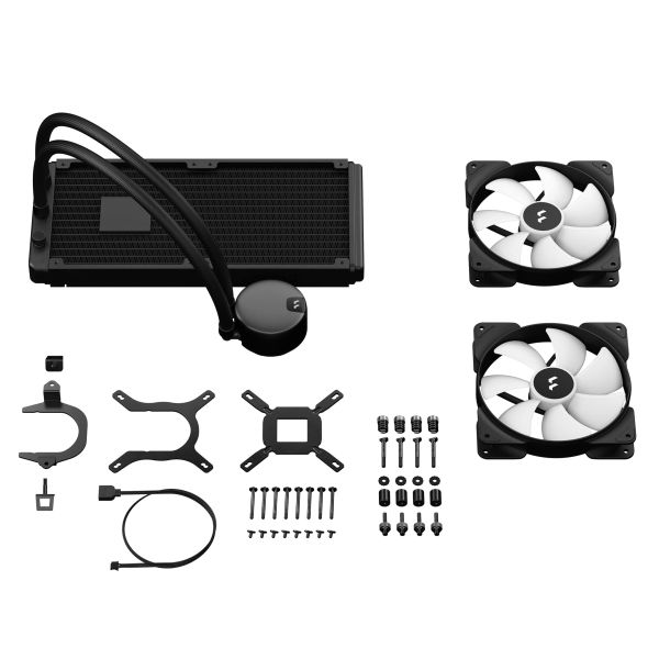 Fractal Design Lumen S28 v2 RGB Processor Alles-in-één vloeistofkoeler 14 cm Zwart 1 stuk(s) (FD-W-L1-S2812)