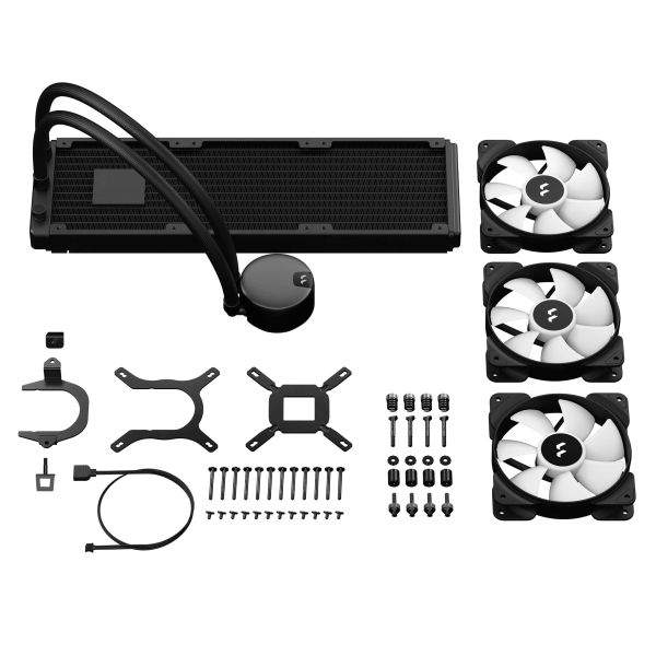 Fractal Design Lumen S36 v2 RGB Processor Alles-in-één vloeistofkoeler 12 cm Zwart 1 stuk(s) (FD-W-L1-S3612)