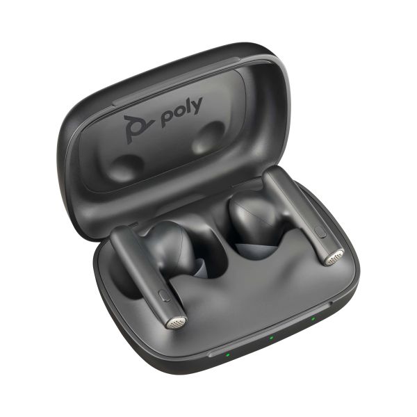 HP Poly Voyager Free 60 UC Headset Draadloos In-ear Oproepen/muziek USB Type-C Bluetooth Zwart (7Y8H4AA)