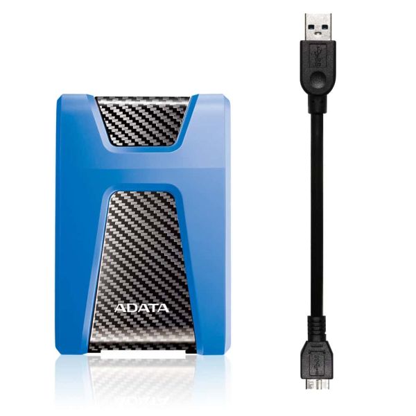 ADATA HD650 externe harde schijf 1 TB 2.5" Micro-USB B 3.2 Gen 1 (3.1 Gen 1) Blauw (AHD650-1TU31-CBL)