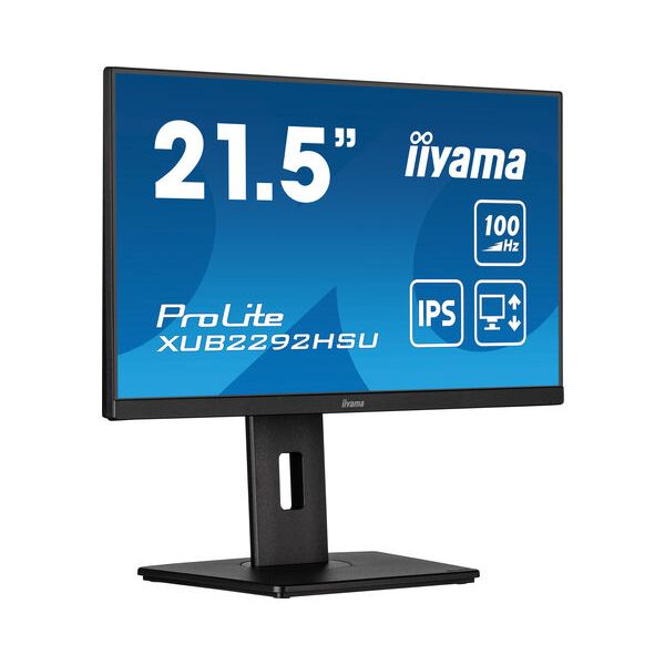 iiyama ProLite XUB2292HSU-B6 computer monitor 55,9 cm (22") 1920 x 1080 Pixels Full HD LED Zwart (XUB2292HSU-B6)