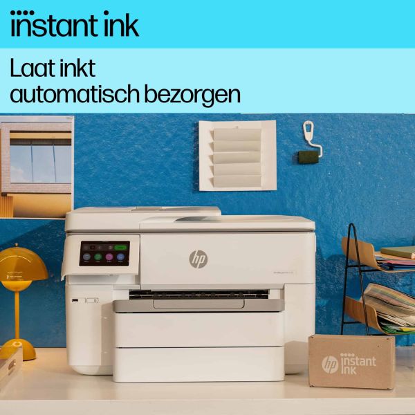 HP OfficeJet Pro HP 9730e Wide Format All-in-One printer, Kleur, Printer voor Kleine kantoren, Printen, kopiëren, scannen, HP+; geschikt voor HP Instant Ink; draadloos; dubbelzijdig printen; printen vanaf telefoon of tablet; automatische documentinvoer; U
