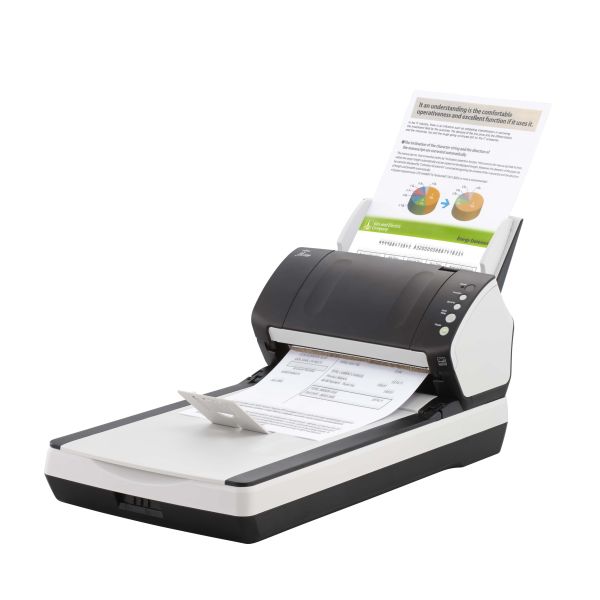 Fujitsu fi-7240 Flatbed-/ADF-scanner 600 x 600 DPI A4 Zwart, Wit (PA03670-B601)