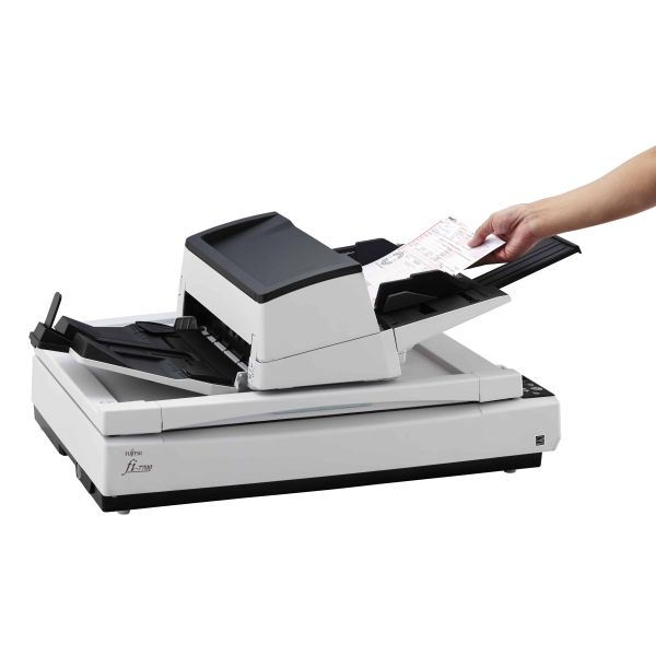 Fujitsu fi-7700S Flatbed-/ADF-scanner 600 x 600 DPI A3 Zwart, Wit (PA03740-B301)