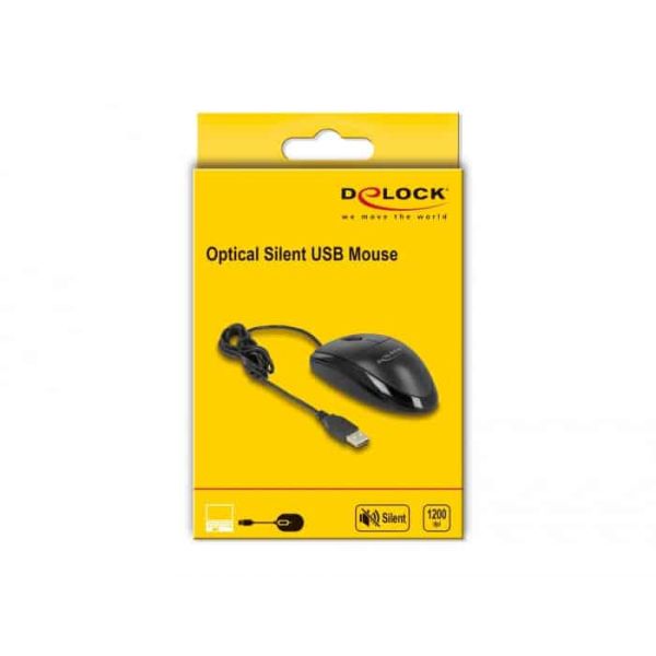 DeLOCK 12106 muis Ambidextrous USB Type-A Optisch 1200 DPI (12106)
