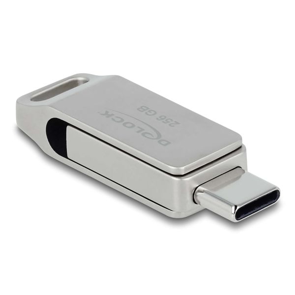 DeLOCK 54008 USB flash drive 256 GB USB Type-A / USB Type-C 3.0 Grijs (54008)