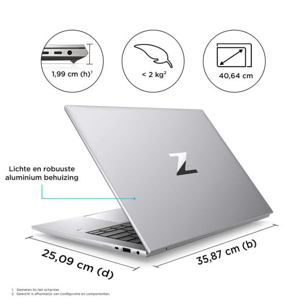 HP ZBook Firefly 16 G9 Mobiel werkstation 40,6 cm (16") Touchscreen WUXGA Intel® Core™ i7 i7-1255U 16 GB DDR5-SDRAM 512 GB SSD NVIDIA T550 Wi-Fi 6E (802.11ax) Windows 11 Pro Zilver (6B8F3EA#ABB)