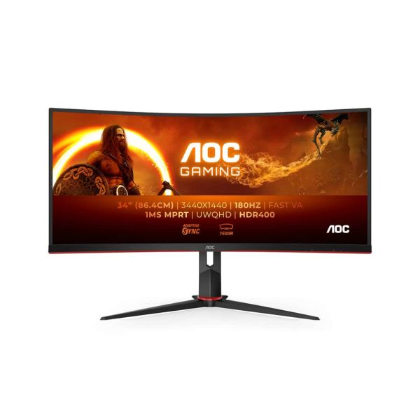 AOC G2 CU34G2XP/BK computer monitor 86,4 cm (34") 3440 x 1440 Pixels (CU34G2XP/BK)