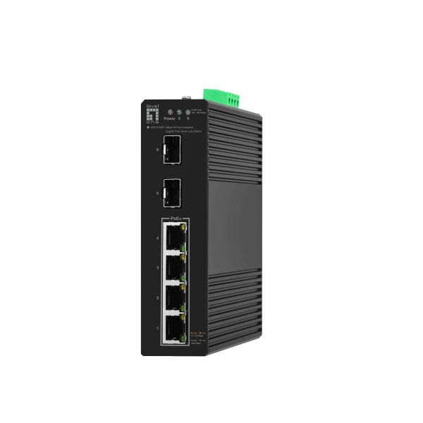 LevelOne IGS-2106P netwerk-switch Managed L2 Gigabit Ethernet (10/100/1000) Power over Ethernet (PoE) Zwart (IGS-2106P)