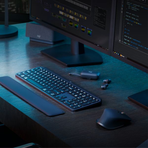 Logitech MX Keys S Combo toetsenbord Inclusief muis RF-draadloos + Bluetooth QWERTY US International Grafiet (920-011614)