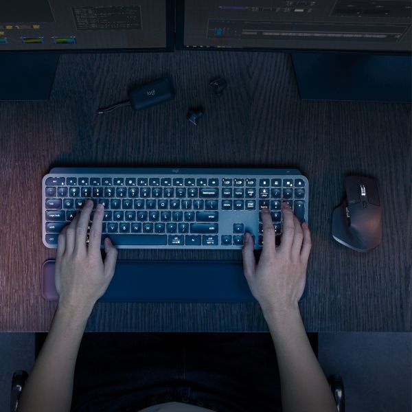 Logitech MX Keys S Combo toetsenbord Inclusief muis RF-draadloos + Bluetooth QWERTY US International Grafiet (920-011614)
