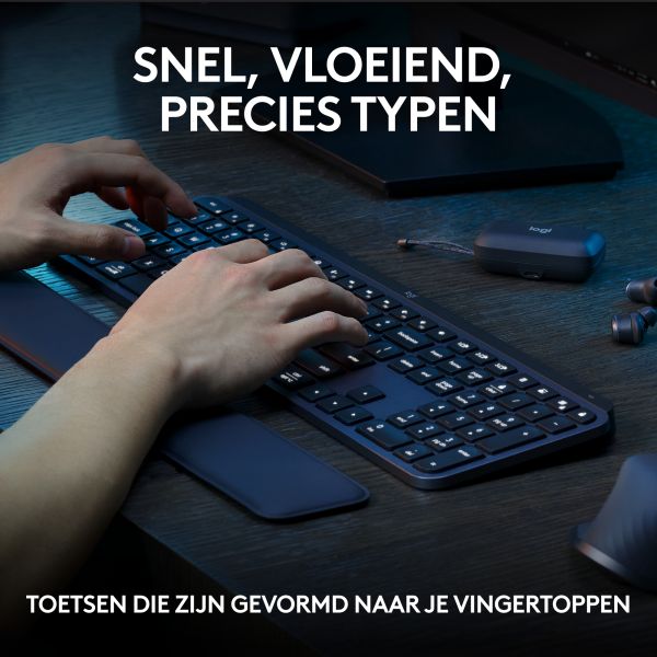 Logitech MX Keys S Combo toetsenbord Inclusief muis RF-draadloos + Bluetooth QWERTY US International Grafiet (920-011614)