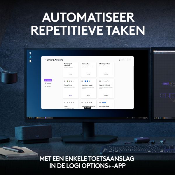 Logitech MX Keys S Combo toetsenbord Inclusief muis RF-draadloos + Bluetooth QWERTY US International Grafiet (920-011614)