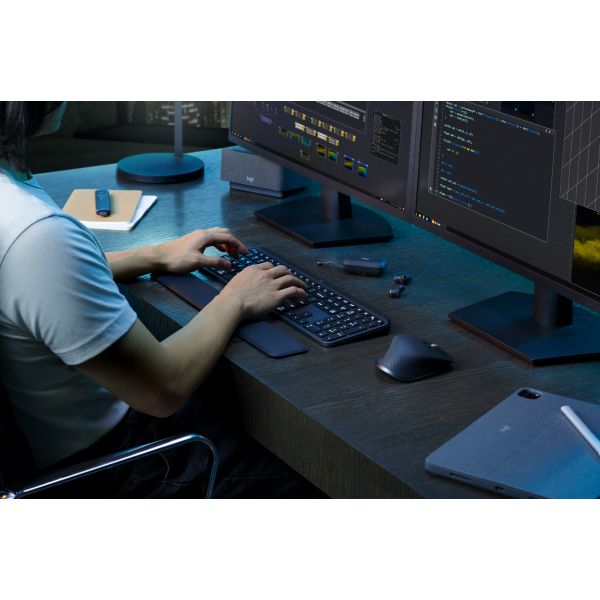 Logitech MX Keys S Combo toetsenbord Inclusief muis RF-draadloos + Bluetooth QWERTY US International Grafiet (920-011614)