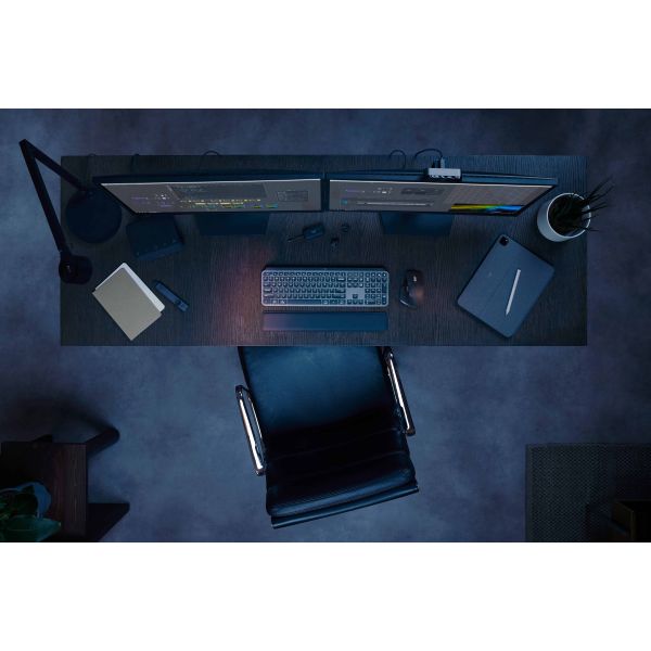 Logitech MX Keys S Combo toetsenbord Inclusief muis RF-draadloos + Bluetooth QWERTY US International Grafiet (920-011614)