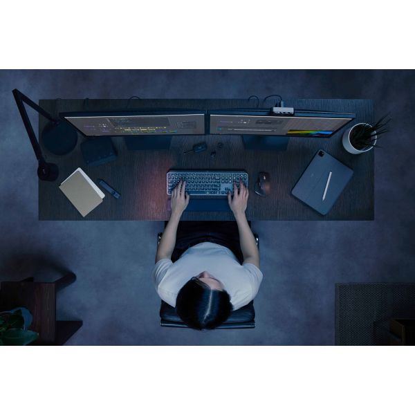 Logitech MX Keys S Combo toetsenbord Inclusief muis RF-draadloos + Bluetooth QWERTY US International Grafiet (920-011614)