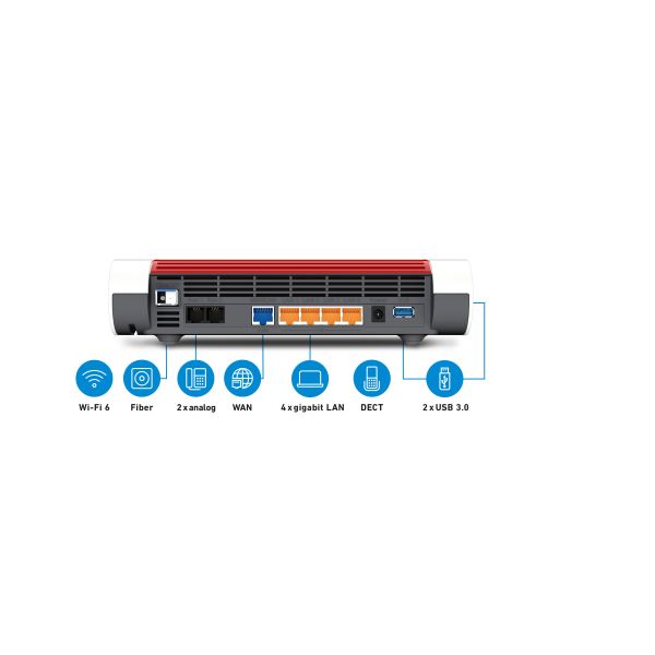 FRITZ!Box 5590 Fiber Edition Internation draadloze router (20003053)
