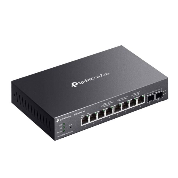 TP-Link Omada SG2210XMP-M2 netwerk-switch Managed L2/L2+ 2.5G Ethernet (100/1000/2500) Power over Ethernet (PoE) Bureaublad-/wandmontage Zwart (SG2210XMP-M2)