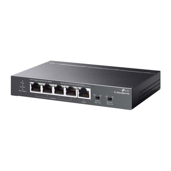 TP-Link TL-SG1005P-PD netwerk-switch Gigabit Ethernet (10/100/1000) Power over Ethernet (PoE) Zwart (TL-SG1005P-PD)
