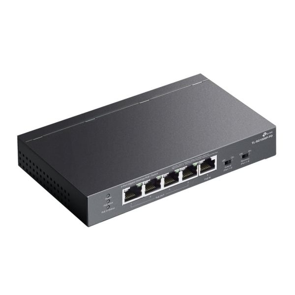 TP-Link TL-SG1005P-PD netwerk-switch Gigabit Ethernet (10/100/1000) Power over Ethernet (PoE) Zwart (TL-SG1005P-PD)