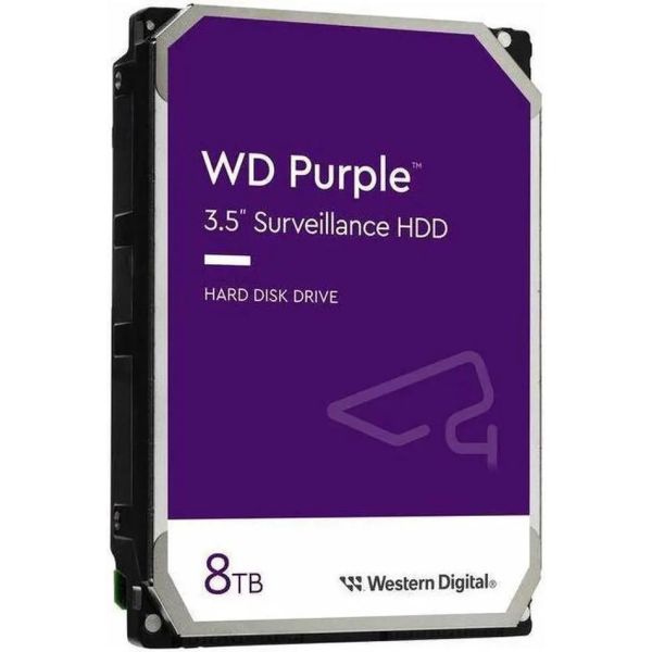 Western Digital WD85PURZ Purple Surveillance HD, 8TB, 3.5, SATA3, 7200 RPM, 256MB (WD85PURZ)