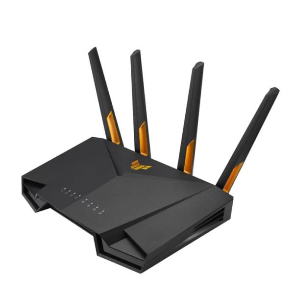 ASUS TUF Gaming AX3000 V2 draadloze router Gigabit Ethernet Dual-band (2.4 GHz / 5 GHz) Zwart, Oranje (90IG0790-MU9B00)