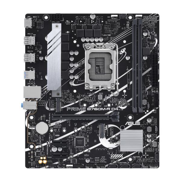 ASUS PRIME B760M-R D4 Intel B760 LGA 1700 micro ATX (90MB1HA0-M0EAY0)