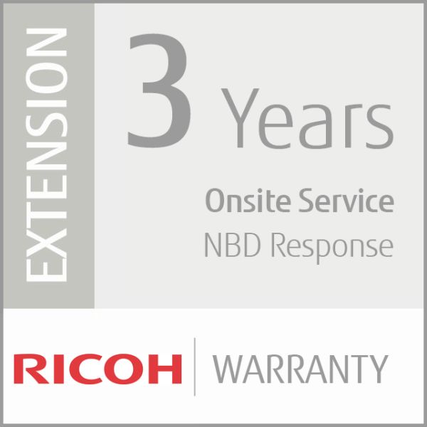 Ricoh Garantieverlenging van 1 jaar naar 3 jaar (Laag-Vol Productie) (U3-EXTW-LVP) Ricoh Garantieverlenging van 1 jaar naar 3 jaar (Laag-Vol Productie) (U3-EXTW-LVP)